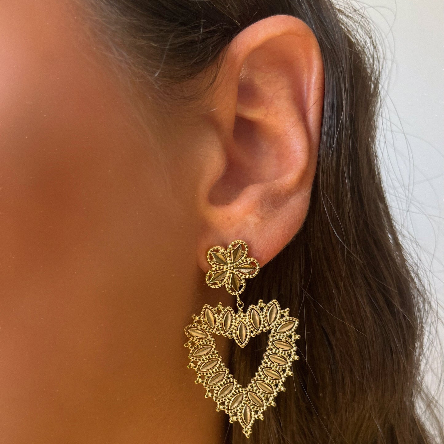 ORECCHINI PENDENTE CUORE