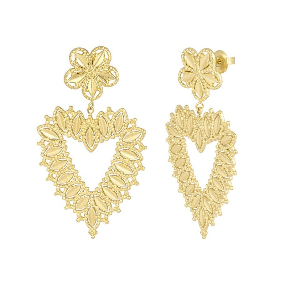 ORECCHINI PENDENTE CUORE